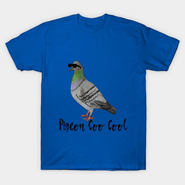 Pigeon Coo Cool T-Shirt by ABY_Creative